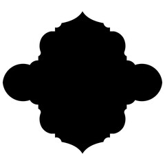 Islamic Label Emblem Shape Glyph Pictogram symbol visual illustration