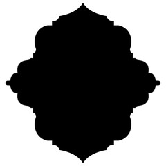 Islamic Label Emblem Shape Glyph Pictogram symbol visual illustration