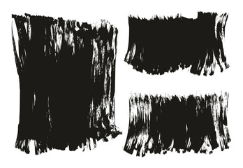 Hand Drawn Flat Fan Brush Thick Long & Short Background Mix High Detail Abstract Vector Background Mix Set 