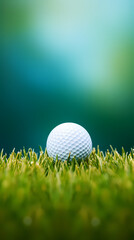 Fototapeta premium golf ball on green grass