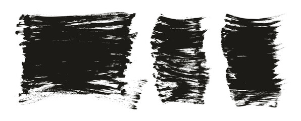 Hand Drawn Flat Fan Brush Thick Long & Short Background Mix High Detail Abstract Vector Background Mix Set 