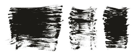 Hand Drawn Flat Fan Brush Thick Long & Short Background Mix High Detail Abstract Vector Background Mix Set 