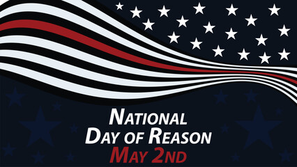 National Day of Reason vector banner design