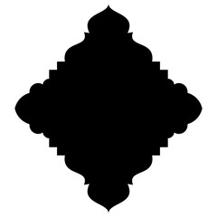 Islamic Label Emblem Shape Glyph Pictogram symbol visual illustration