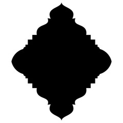 Islamic Label Emblem Shape Glyph Pictogram symbol visual illustration