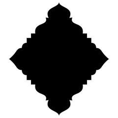 Islamic Label Emblem Shape Glyph Pictogram symbol visual illustration