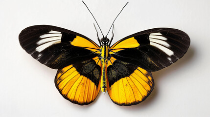 A beautiful yellow and black butterfly