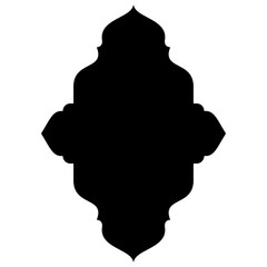 Islamic Label Emblem Shape Glyph Pictogram symbol visual illustration