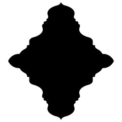 Islamic Label Emblem Shape Glyph Pictogram symbol visual illustration