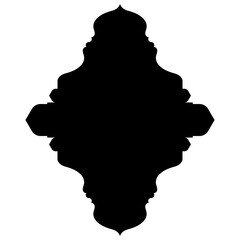 Islamic Label Emblem Shape Glyph Pictogram symbol visual illustration