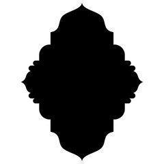 Islamic Label Emblem Shape Glyph Pictogram symbol visual illustration