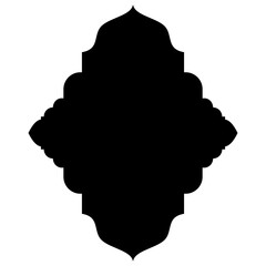 Islamic Label Emblem Shape Glyph Pictogram symbol visual illustration