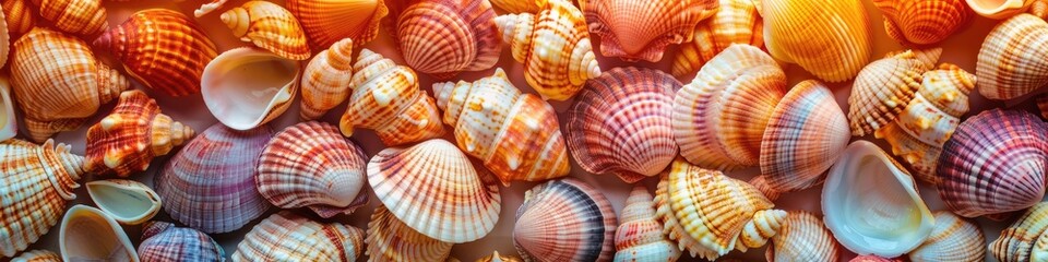 Background, texture of shells. The concept of rest, vacation, travel.
