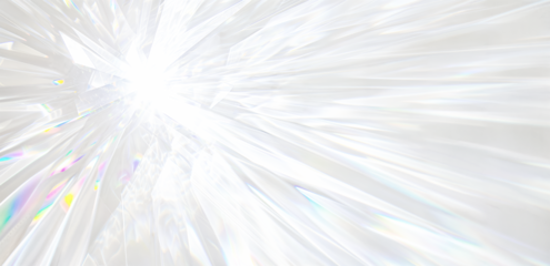 Light Spectrum Overlay. Transparent Background with a Rainbow of Colors Created by Light Refraction, Ideal for Adding a Prismatic Effect to Designs.