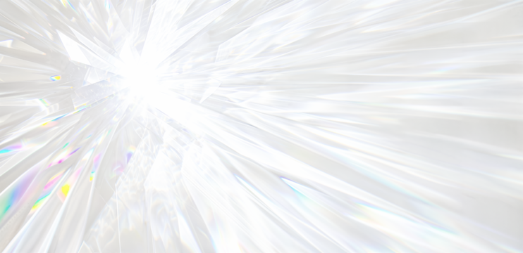 Light Spectrum Overlay. Transparent Background with a Rainbow of Colors Created by Light Refraction, Ideal for Adding a Prismatic Effect to Designs.