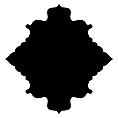 Islamic Label Emblem Shape Glyph Pictogram symbol visual illustration