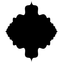 Islamic Label Emblem Shape Glyph Pictogram symbol visual illustration