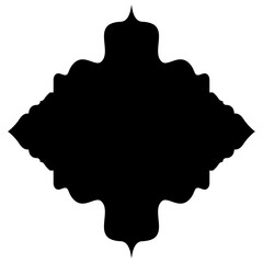Islamic Label Emblem Shape Glyph Pictogram symbol visual illustration