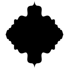 Islamic Label Emblem Shape Glyph Pictogram symbol visual illustration