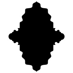 Islamic Label Emblem Shape Glyph Pictogram symbol visual illustration