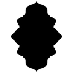 Islamic Label Emblem Shape Glyph Pictogram symbol visual illustration