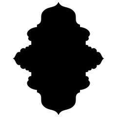 Islamic Label Emblem Shape Glyph Pictogram symbol visual illustration