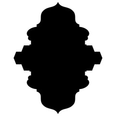 Islamic Label Emblem Shape Glyph Pictogram symbol visual illustration