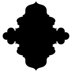 Islamic Label Emblem Shape Glyph Pictogram symbol visual illustration