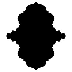 Islamic Label Emblem Shape Glyph Pictogram symbol visual illustration