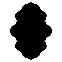 Islamic Label Emblem Shape Glyph Pictogram symbol visual illustration
