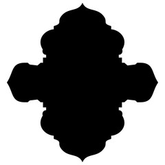 Islamic Label Emblem Shape Glyph Pictogram symbol visual illustration turkish Iranian and Arabic style 