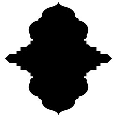 Islamic Label Emblem Shape Glyph Pictogram symbol visual illustration turkish Iranian and Arabic style 