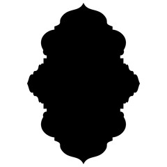 Islamic Label Emblem Shape Glyph Pictogram symbol visual illustration turkish Iranian and Arabic style 