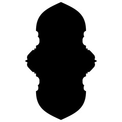 Islamic Label Emblem Shape Glyph Pictogram symbol visual illustration turkish Iranian and Arabic style 