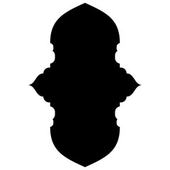 Islamic Label Emblem Shape Glyph Pictogram symbol visual illustration