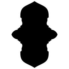 Islamic Label Emblem Shape Glyph Pictogram symbol visual illustration turkish Iranian and Arabic style 