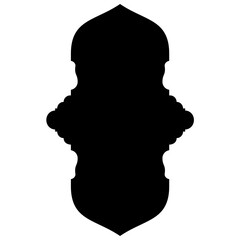 Islamic Label Emblem Shape Glyph Pictogram symbol visual illustration turkish Iranian and Arabic style 
