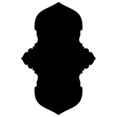 Islamic Label Emblem Shape Glyph Pictogram symbol visual illustration turkish Iranian and Arabic style 