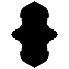 Islamic Label Emblem Shape Glyph Pictogram symbol visual illustration turkish Iranian and Arabic style 