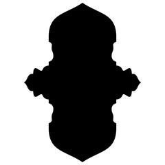 Islamic Label Emblem Shape Glyph Pictogram symbol visual illustration turkish Iranian and Arabic style 