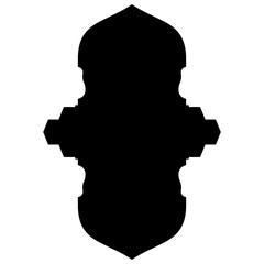 Islamic Label Emblem Shape Glyph Pictogram symbol visual illustration