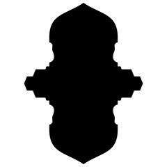 Islamic Label Emblem Shape Glyph Pictogram symbol visual illustration