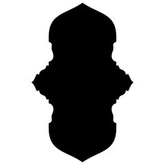 Islamic Label Emblem Shape Glyph Pictogram symbol visual illustration