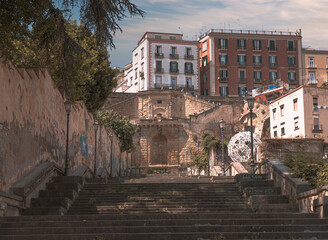 Fototapeta premium montesanto, naples, italy