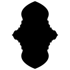Islamic Label Emblem Shape Glyph Pictogram symbol visual illustration