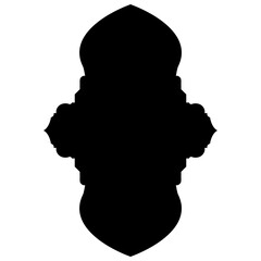 Islamic Label Emblem Shape Glyph Pictogram symbol visual illustration