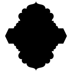 Label Emblem Shape Glyph Pictogram symbol visual illustration Exquisite Label Emblem Shapes: Turkish, Iranian & Arabic Traditional Glyphs for Ramadan & Eid Banners