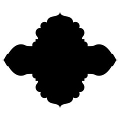 Label Emblem Shape Glyph Pictogram symbol visual illustration Exquisite Label Emblem Shapes: Turkish, Iranian & Arabic Traditional Glyphs for Ramadan & Eid Banners