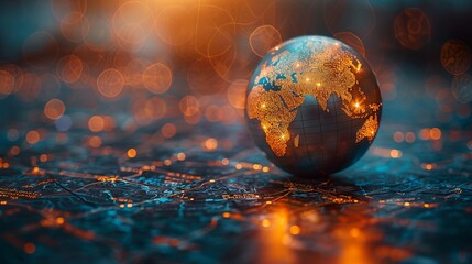 globe on the table