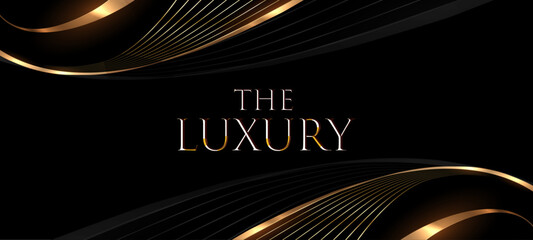 Black and Gold Premium Background. Creative Flyer Premium Luxury Template. Cool Anniversary Card. Grand Celebration Banner for Wedding and Engagement. Premium Thank You Design. Event Conference Post.